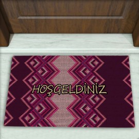 Geometrik Desenli Dekoratif Kapı Önü Paspası No: 2630