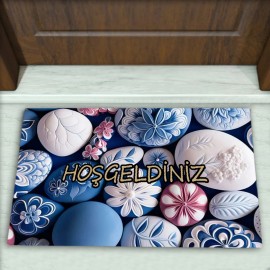 Taş Desenli Dekoratif Kapı Önü Paspası No: 2634