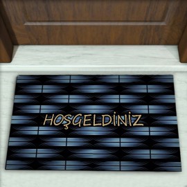 Geometrik Desenli Dekoratif Kapı Önü Paspası No: 2650