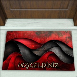 Geometrik Desenli Dekoratif Kapı Önü Paspası No: 2653