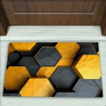 Geometrik Desenli Dekoratif Kapı Önü Paspası No: 2664