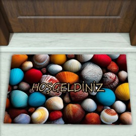 Deniz Desenli Dekoratif Kapı Önü Paspası No: 2668