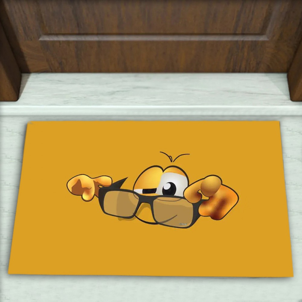 Emoji Desenli Dekoratif Kapı Önü Paspası No: 2672