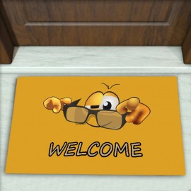 Emoji Desenli Dekoratif Kapı Önü Paspası No: 2672
