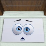 Emoji Desenli Dekoratif Kapı Önü Paspası No: 2675