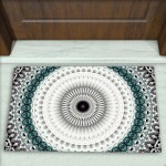 Geometrik Desenli Dekoratif Kapı Önü Paspası No: 2693