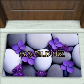 Taş Desenli Dekoratif Kapı Önü Paspası No: 2706