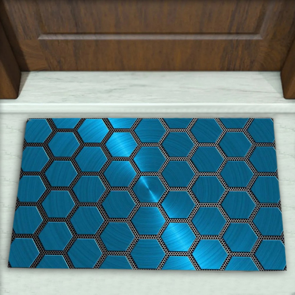 Geometrik Desenli Dekoratif Kapı Önü Paspası No: 2734