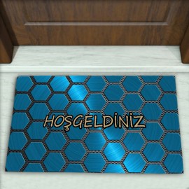 Geometrik Desenli Dekoratif Kapı Önü Paspası No: 2734