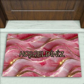Modern Desenli Dekoratif Kapı Önü Paspası No: 2746
