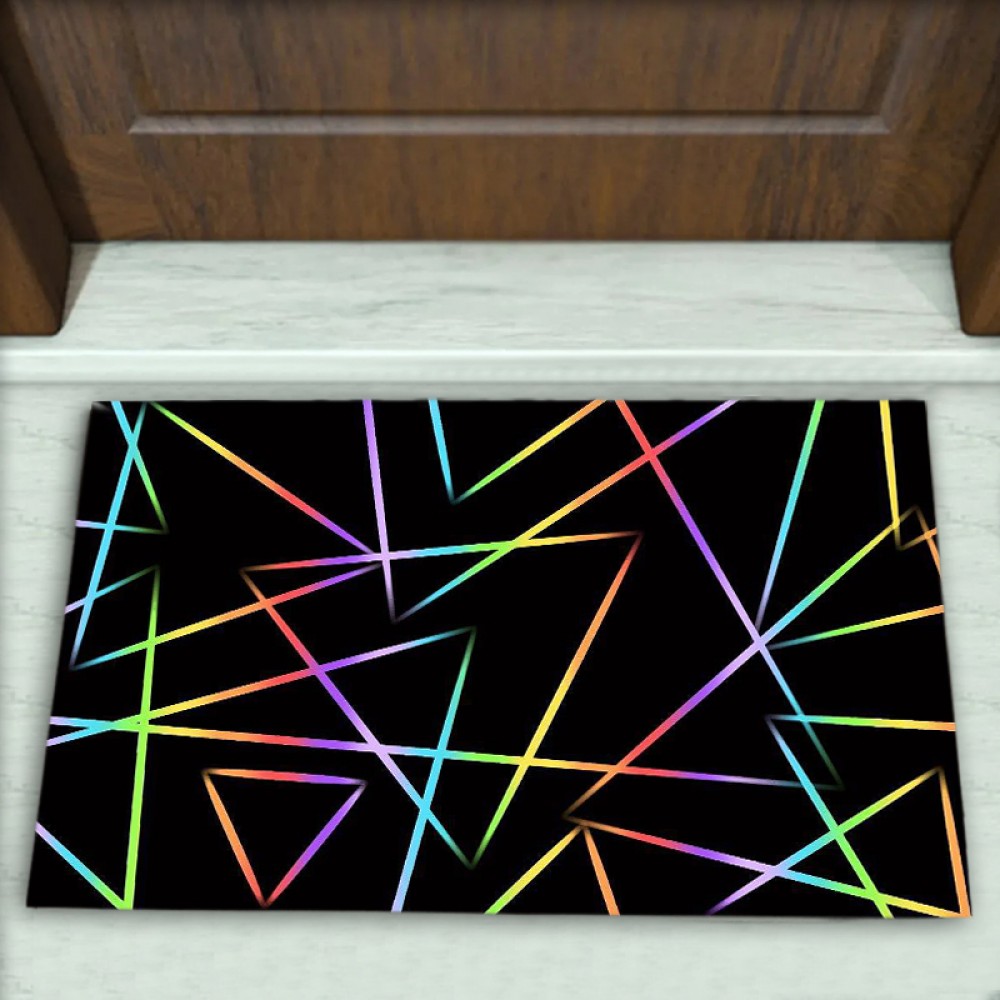 Geometrik Desenli Dekoratif Kapı Önü Paspası No: 2751