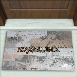 Modern Desenli Dekoratif Kapı Önü Paspası No: 2764