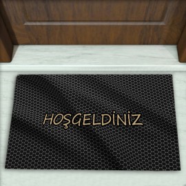 Geometrik Desenli Dekoratif Kapı Önü Paspası No: 2766
