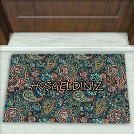 Modern Desenli Dekoratif Kapı Önü Paspası No: 2768