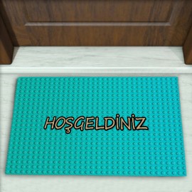Geometrik Desenli Dekoratif Kapı Önü Paspası No: 2769