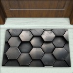Geometrik Desenli Dekoratif Kapı Önü Paspası No: 2770