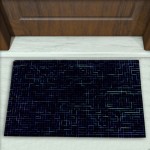 Geometrik Desenli Dekoratif Kapı Önü Paspası No: 2774