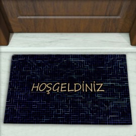 Geometrik Desenli Dekoratif Kapı Önü Paspası No: 2774