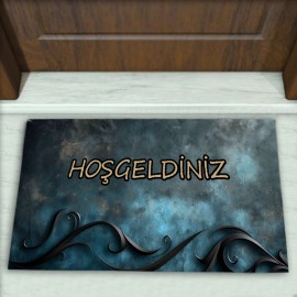 Geometrik Desenli Dekoratif Kapı Önü Paspası No: 2775