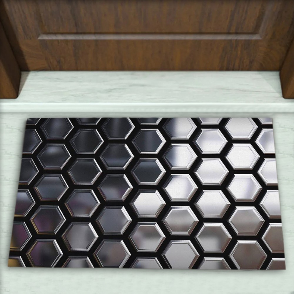 Geometrik Desenli Dekoratif Kapı Önü Paspası No: 2784