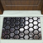 Geometrik Desenli Dekoratif Kapı Önü Paspası No: 2784