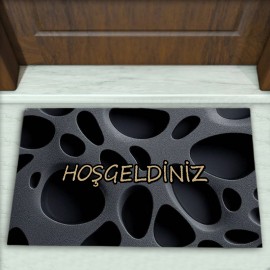 Geometrik Desenli Dekoratif Kapı Önü Paspası No: 2789