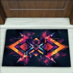 Geometrik Desenli Dekoratif Kapı Önü Paspası No: 2795