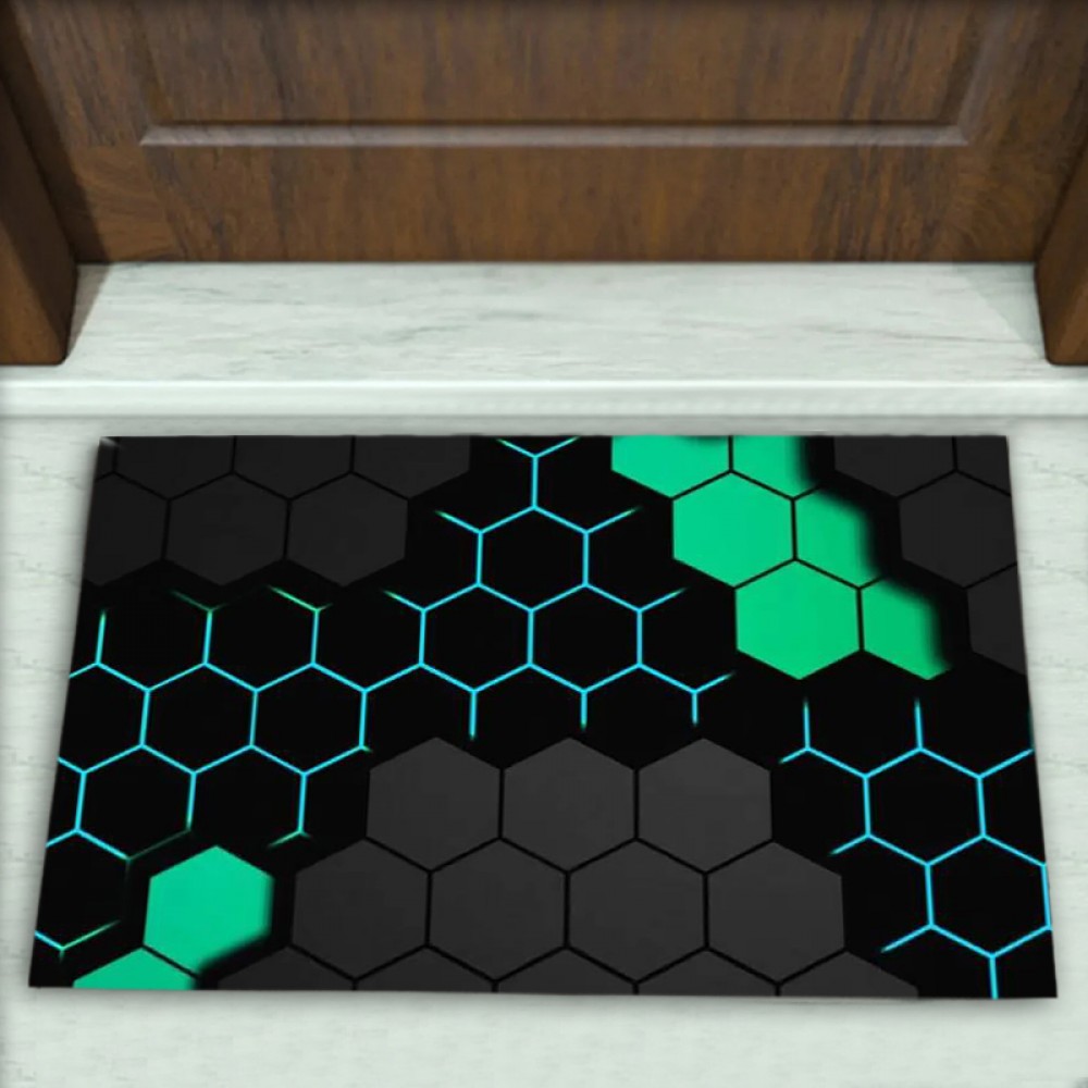 Geometrik Desenli Dekoratif Kapı Önü Paspası No: 2801