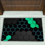 Geometrik Desenli Dekoratif Kapı Önü Paspası No: 2801