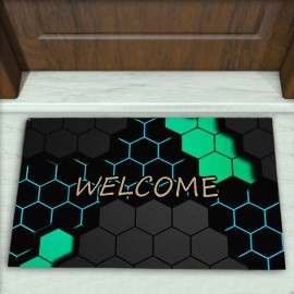 Geometrik Desenli Dekoratif Kapı Önü Paspası No: 2801