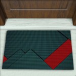 Geometrik Desenli Dekoratif Kapı Önü Paspası No: 2802