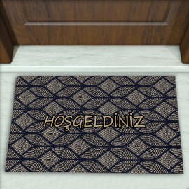 Geometrik Desenli Dekoratif Kapı Önü Paspası No: 2806
