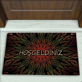 Geometrik Desenli Dekoratif Kapı Önü Paspası No: 2809