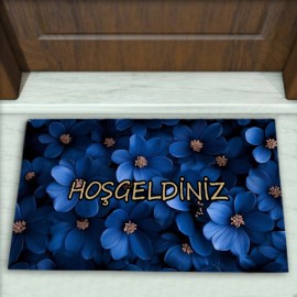 Çiçek Desenli Dekoratif Kapı Önü Paspası No: 2811
