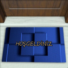 Geometrik Desenli Dekoratif Kapı Önü Paspası No: 2814