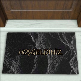 Geometrik Desenli Dekoratif Kapı Önü Paspası No: 2829