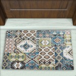 Kilim Desenli Dekoratif Kapı Önü Paspası No: 2837
