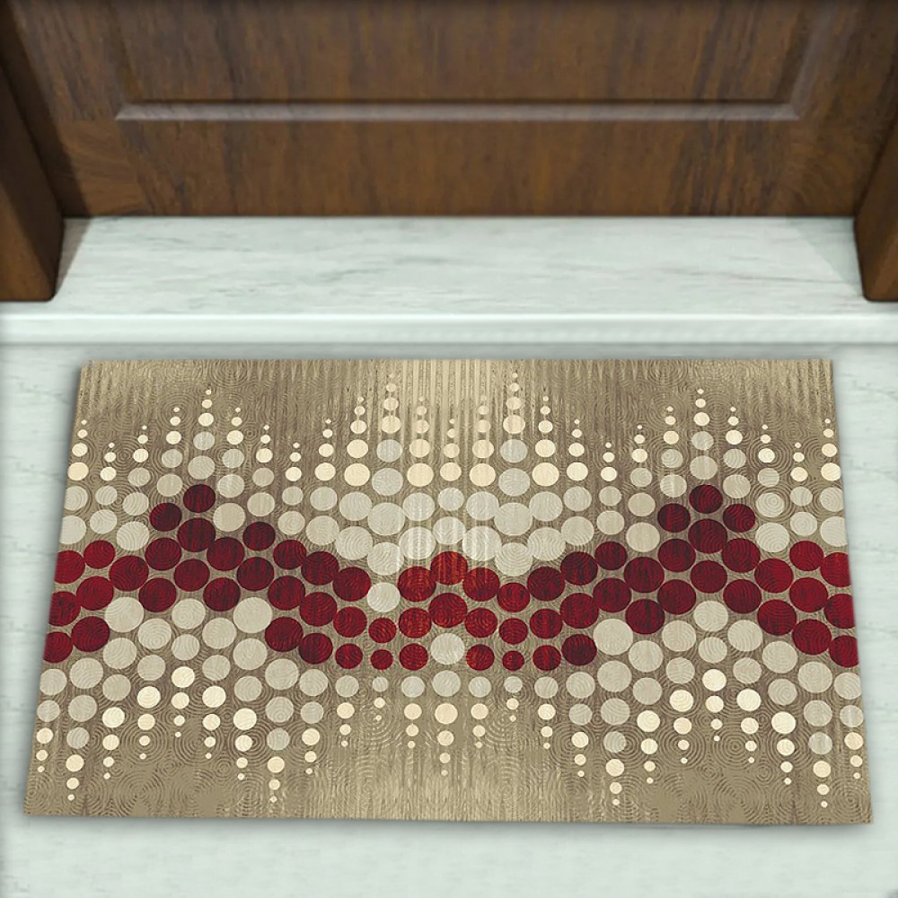 Geometrik Desenli Dekoratif Kapı Önü Paspası No: 2864