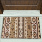 Kilim Desenli Dekoratif Kapı Önü Paspası No: 2883