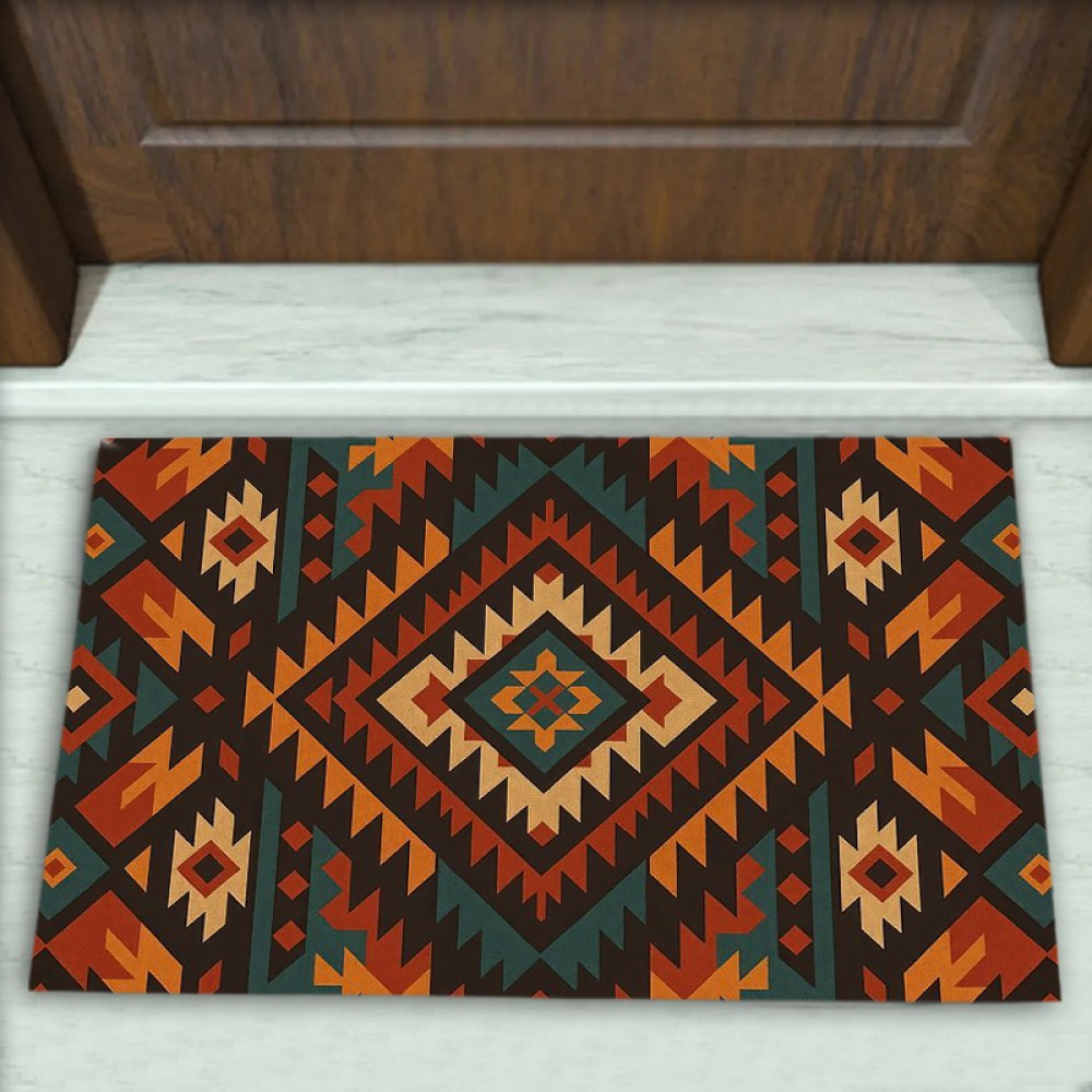 Kilim Desenli Dekoratif Kapı Önü Paspası No: 2885