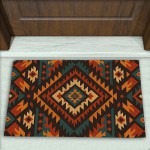 Kilim Desenli Dekoratif Kapı Önü Paspası No: 2885