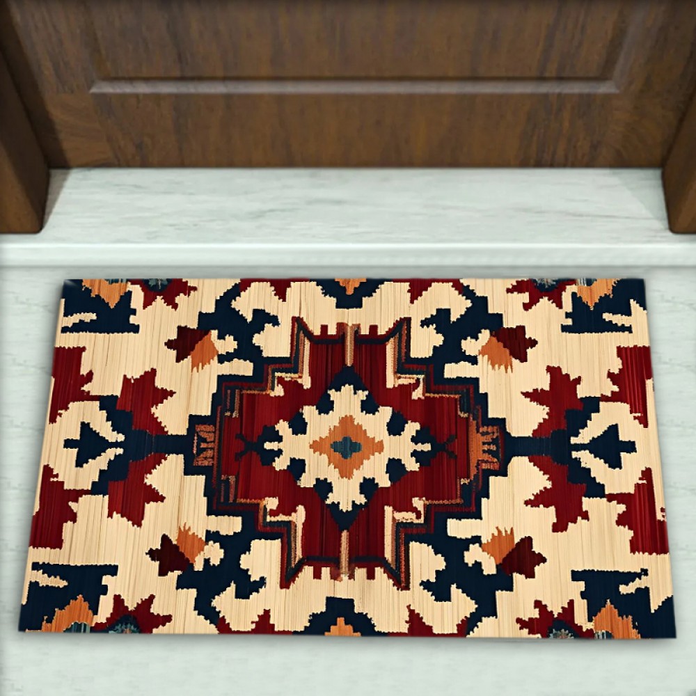 Kilim Desenli Dekoratif Kapı Önü Paspası No: 2887