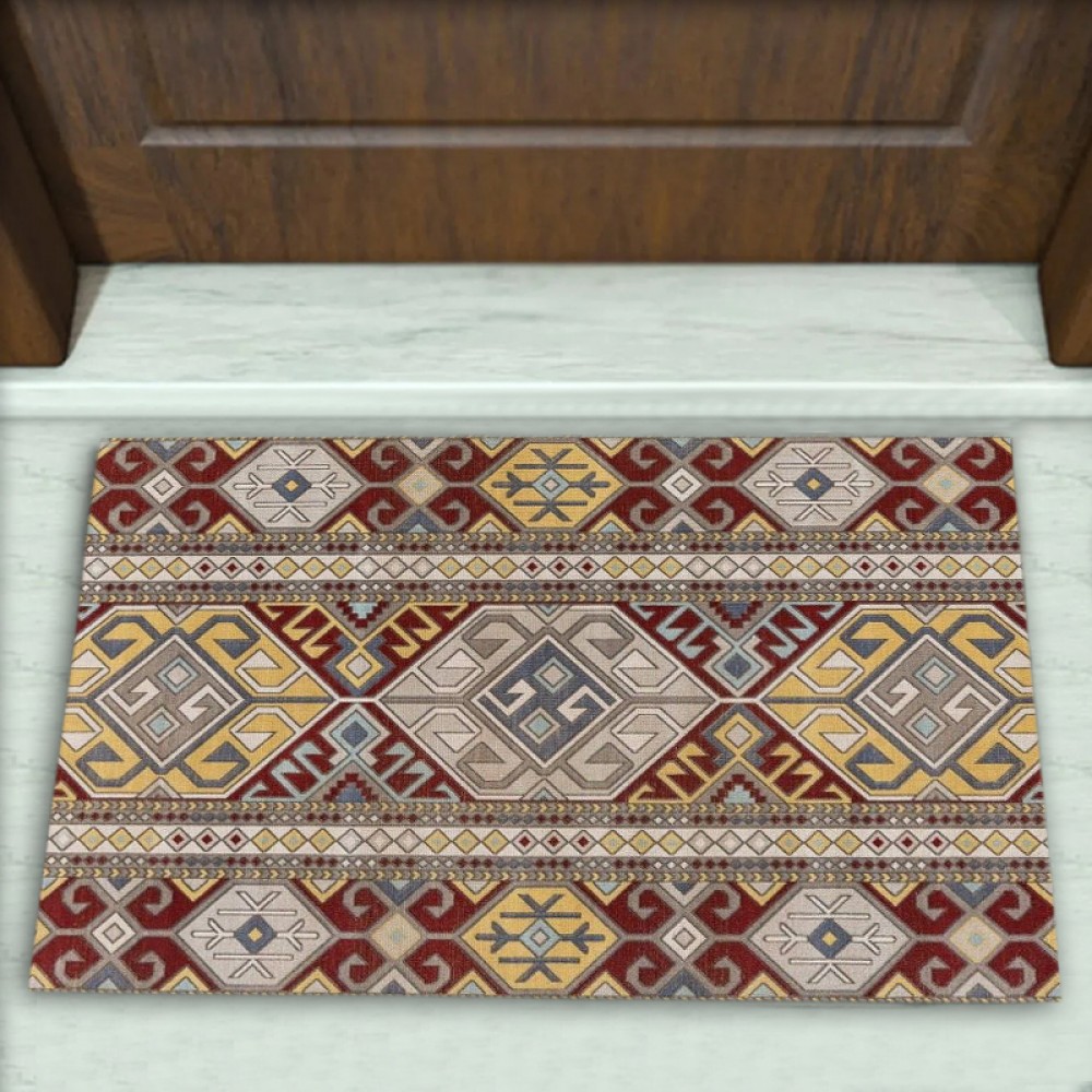 Kilim Desenli Dekoratif Kapı Önü Paspası No: 2889