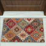 Kilim Desenli Dekoratif Kapı Önü Paspası No: 2890