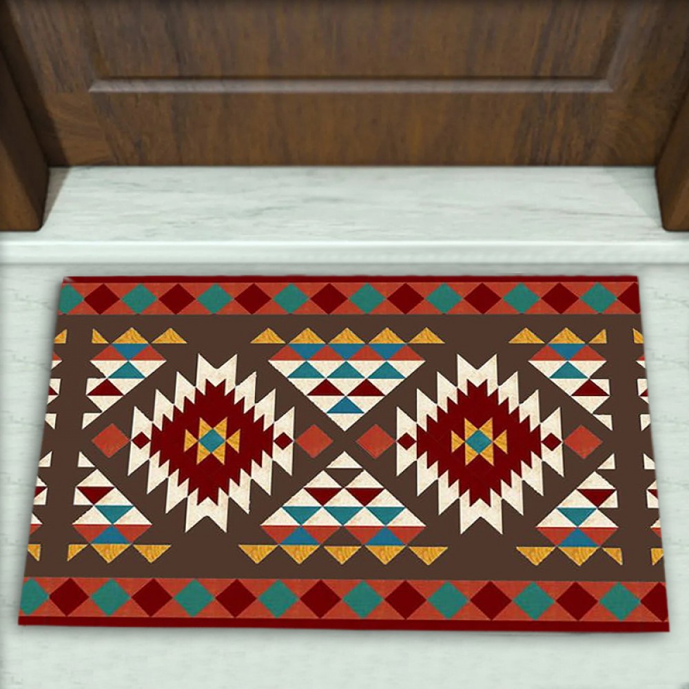 Kilim Desenli Dekoratif Kapı Önü Paspası No: 2893