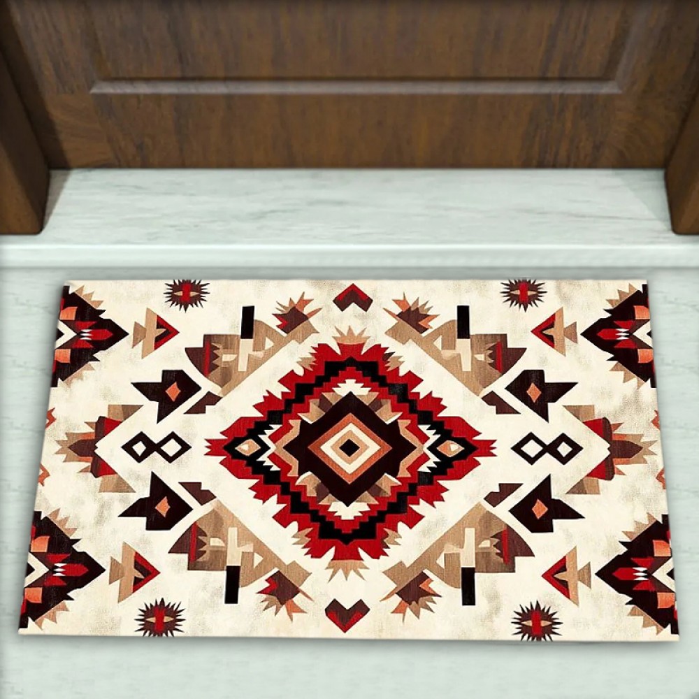 Kilim Desenli Dekoratif Kapı Önü Paspası No: 2895