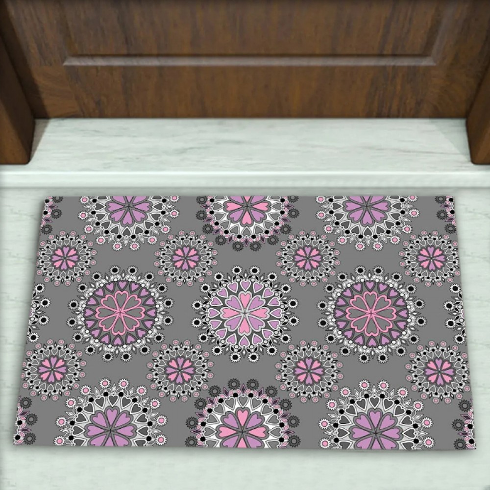Geometrik Desenli Dekoratif Kapı Önü Paspası No: 2932