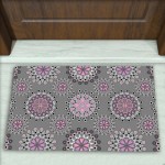 Geometrik Desenli Dekoratif Kapı Önü Paspası No: 2932
