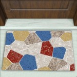 Geometrik Desenli Dekoratif Kapı Önü Paspası No: 2934