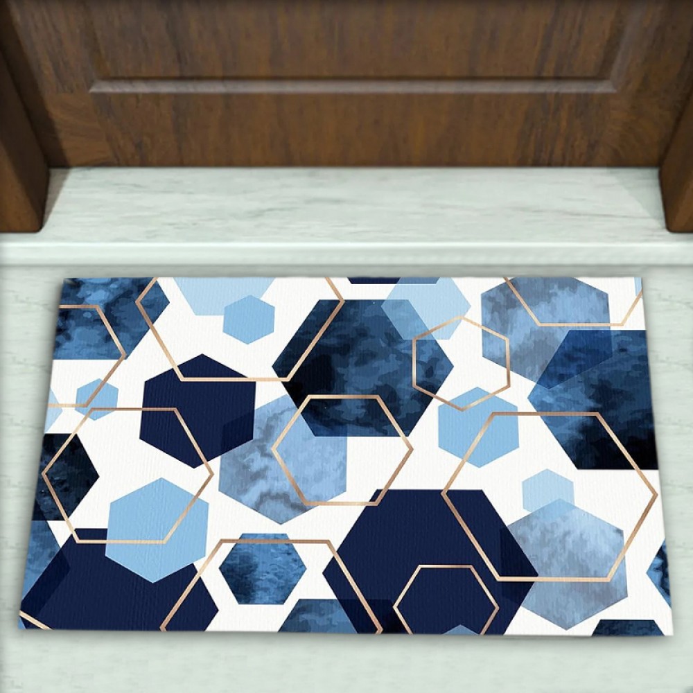 Geometrik Desenli Dekoratif Kapı Önü Paspası No: 2937